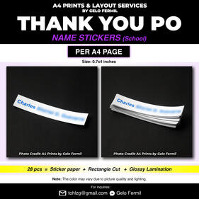 Name Stickers