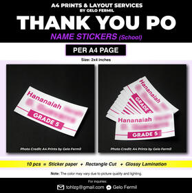 Name Stickers